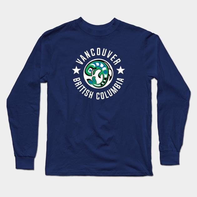 Vancouver British Columbia Long Sleeve T-Shirt by SeattleDesignCompany